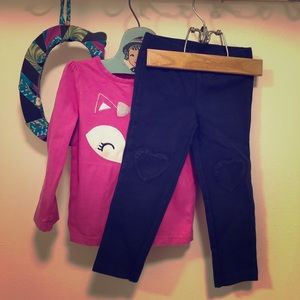 2T Gymboree Navy Stretch Pants